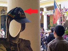 Traveling Hat in Santiago Chile - National Museum